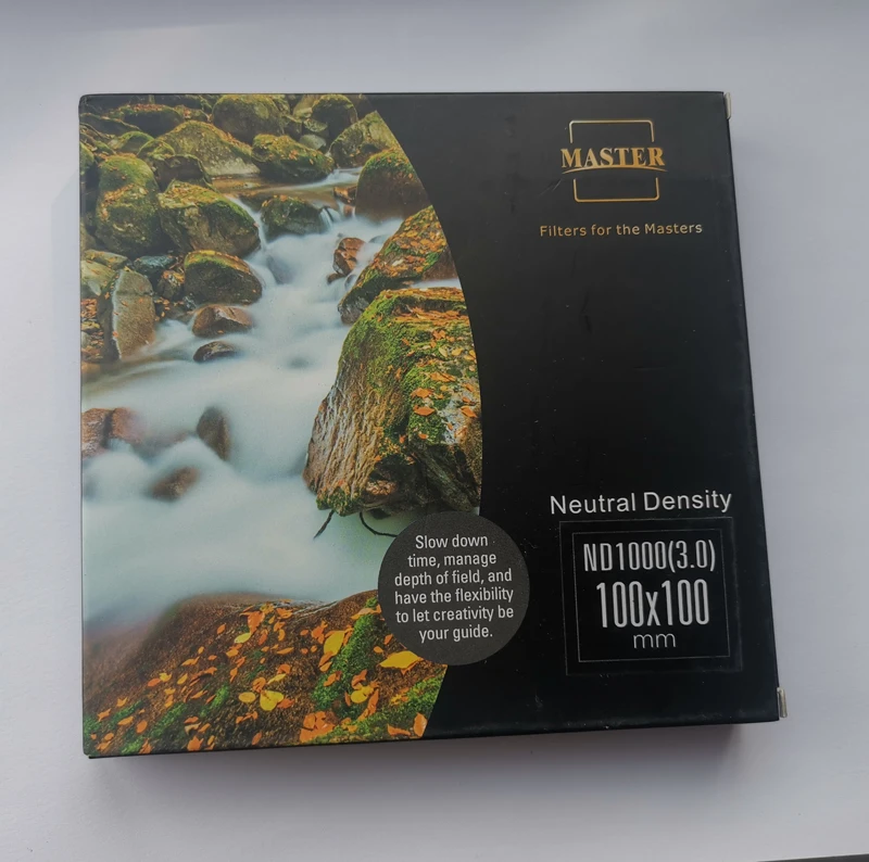 Benro Master 100x100mm Neutral Density ND16 ND64 ND256 ND1000 ND32000 ND1.8 ND3.0 Square Filter Optical Glass Filter for camera