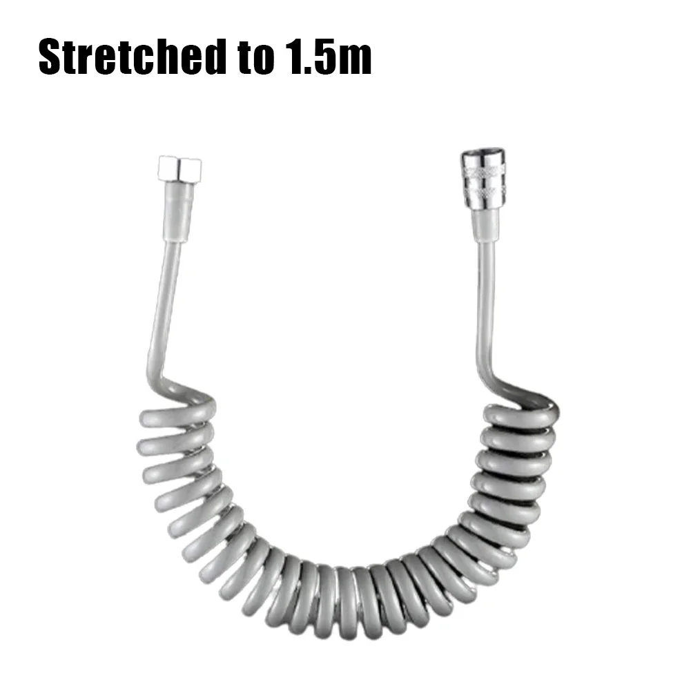 1.5M/2M Telescopic Tube Telephone Line Spring Water Pipe Toilet Bidet Spray Gun Shower Shower Nozzle Hose Water Pipe