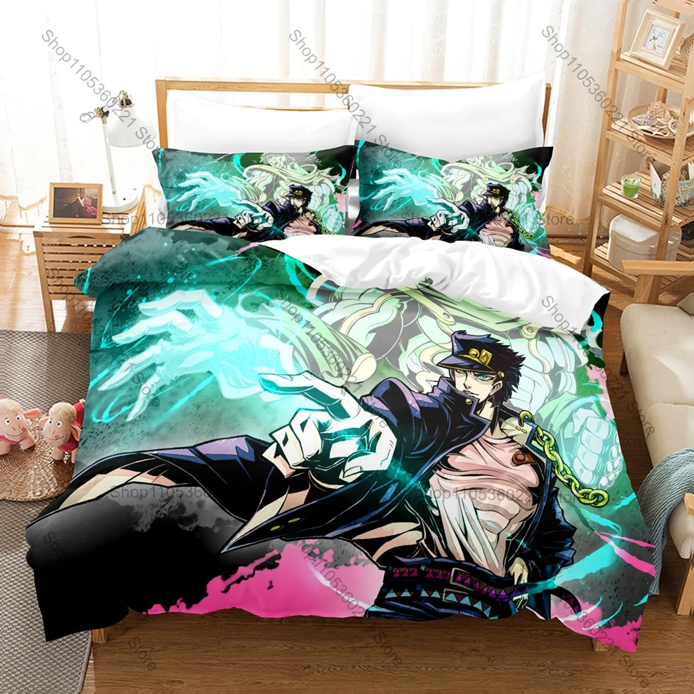 Cool JoJo Kpop Bedding Set 3 Piece Duvet Cover Set Bedroom Decorative Bed Linen Twin Full Queen King Size