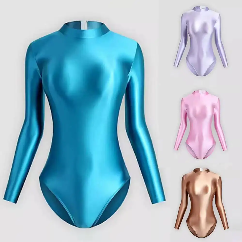 

Спортивное боди на молнии с длинным рукавом для тренажерного зала и фитнеса, плотное спортивное боди больших размеров, женский комбинезон