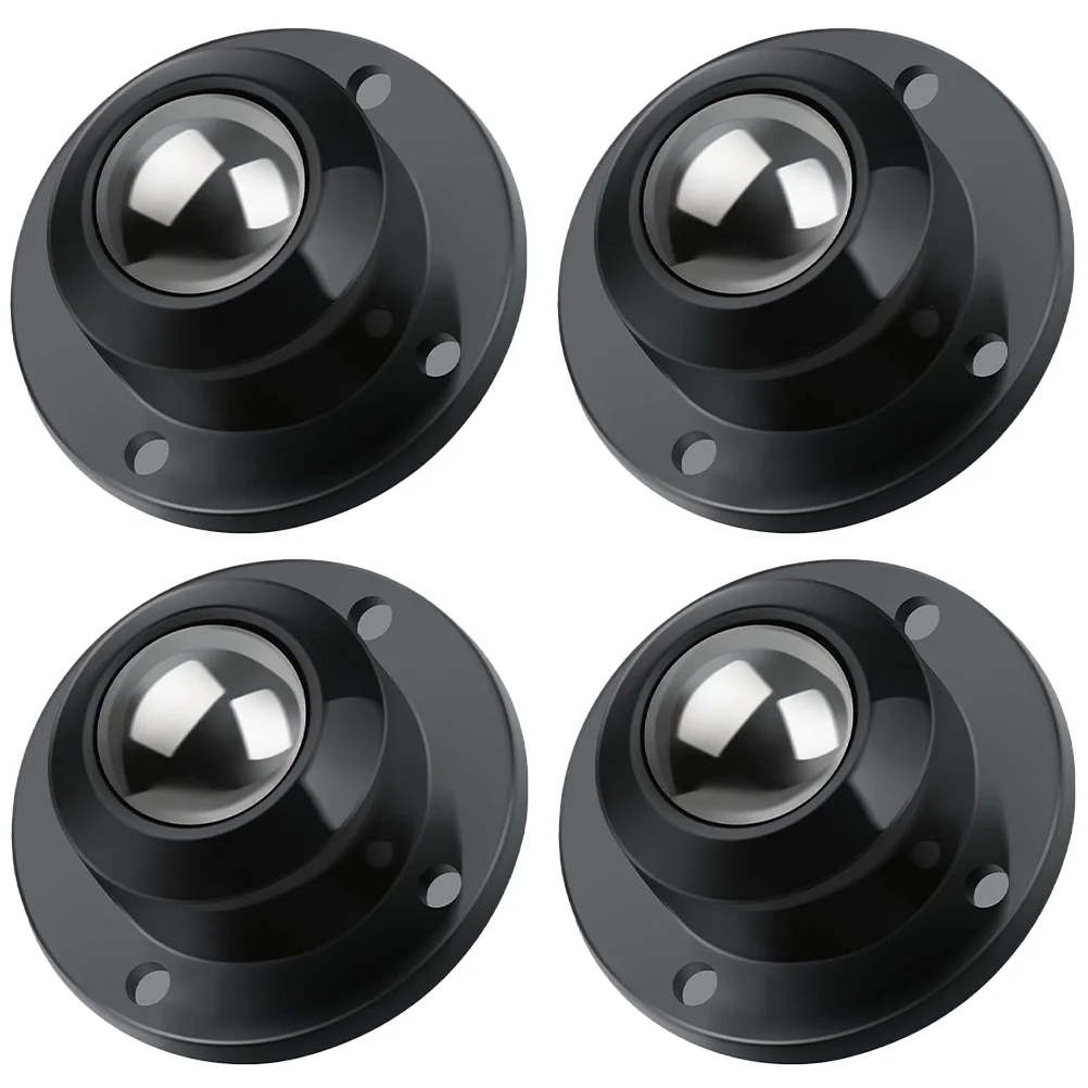 4 Pcs Adhesive Roller Small Wheels for Furniture Caster Garbage Can Self Storage Case Abs Casters Baby