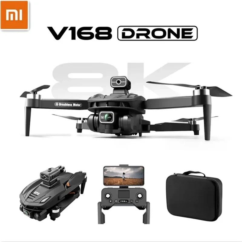 Xiaomi V168 MAX PRO Drone GPS 8K HD Camera 5G WIFI FPV Brushless RC Quadcopter Obstacle Avoidance Automatic Return for Toys