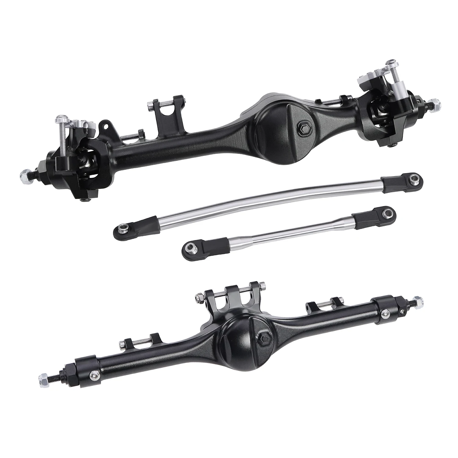 F10T Aluminum Front Rear Straight Axle Complete For 1/10 RC Crawler Axial SCX10 II Vanquish VS4-10 Phoenix F10T Upgrade Parts