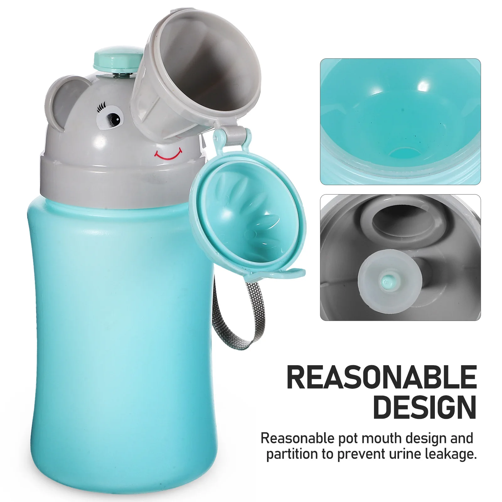 

2 pcs Toddler Urinal Bottle Portable Pee Training Kettle Emergency Toilet For Car Travel Outdoor Lightweight Leakproof Design
