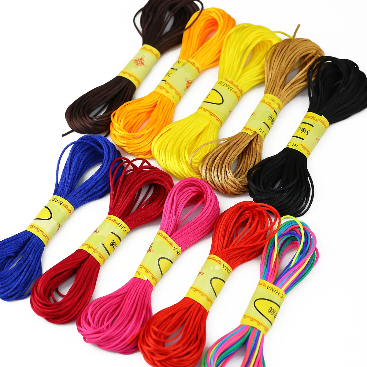 

10 м/лот, 1,5 мм, корейский шелковый нейлоновый шнур с отделкой, шнур с хвостовиком, китайский узел, шелковый шнур макраме, плетеный шнур с бисером, плетеная нить Шамбала