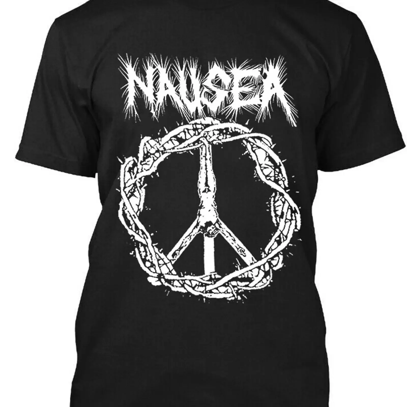 NEW Nausea American Musical Group Vintage Art Retro Logo T SHIRT S 4XL vintage Washed homme graphic Breathable fashion