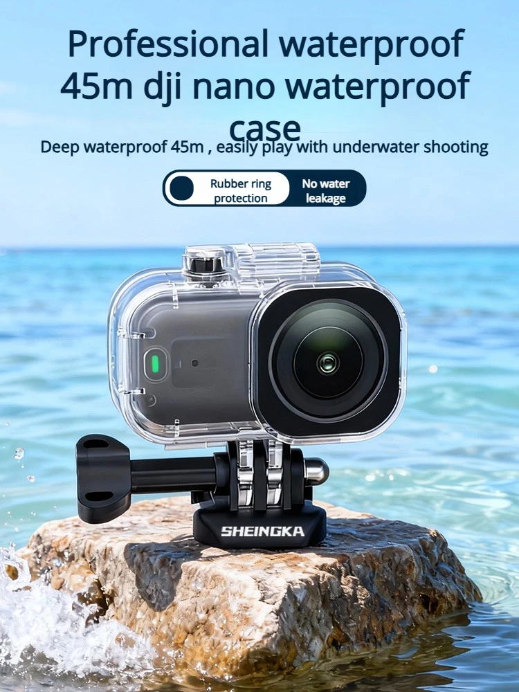 Professionelles 45M Tauch-Wasserdichtgehäuse für DJI Osmo Nano Thumb Action-Kamera Sturzsicheres Unterwasser-Schutzgehäuse – Detail 1