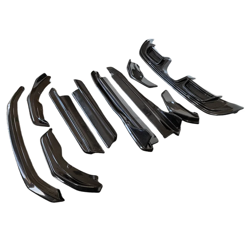 

3K True Carbon Fiber Arma Style Front Bumper Edge Side Skirt Extension Rear Diffuser for Porsche 718 Boxster 16-20 Body Kit