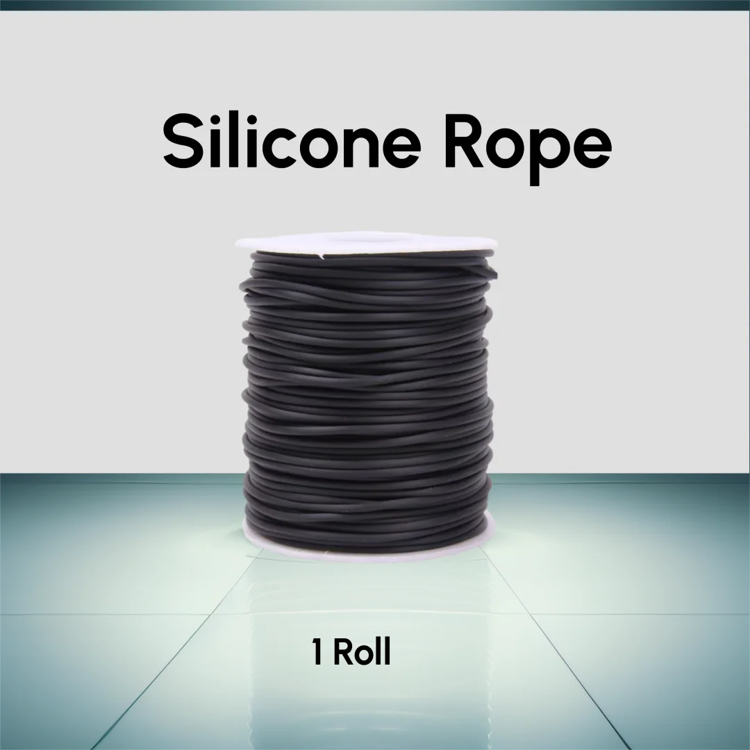 3MM 1Roll  Color Silicone Hollow Round Tube Soft Rubber Tubing Jewelry Cord Cover Memory Wire DIY Necklace/Bracelet Making