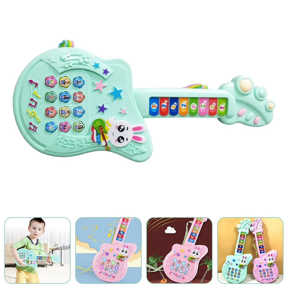 

Cartoon Electric Musical Guitar for Children Colorful Educational Plaything Lightweight Safe Kids Musical Instrument