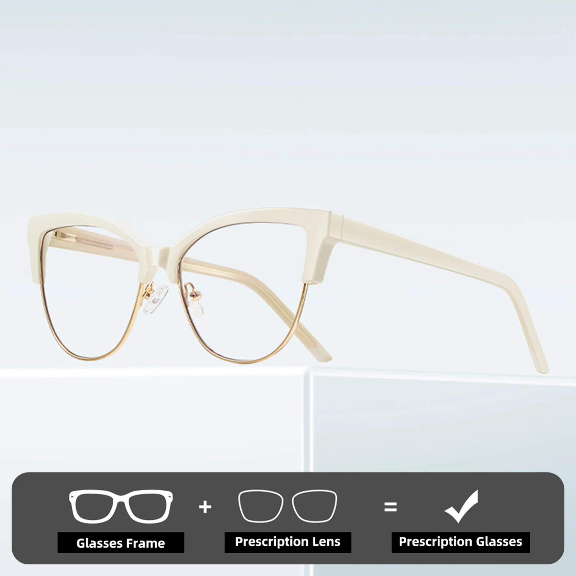 

Двойная легенда, кошачьи глаза, близорукость, очки для чтения, оправа с защитой от синего света, модная женская оптика, очки по рецепту, обесцвечивание