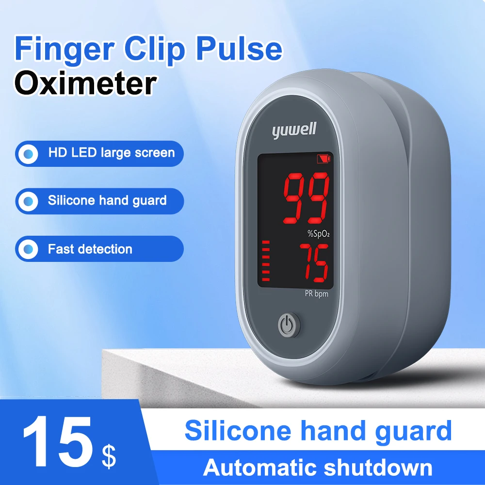 Medical Finger Pulse Oximeter Digital Oxygen Saturation Oximetro Heart Rate Health Care Blood Pressure Adult Child