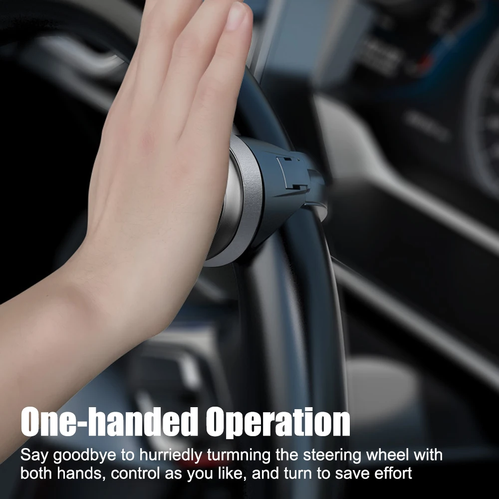 Spinner Knob Metal Bearing Power Handle Turning Steering Wheel Booster Ball Shaped Car Hand Control Grip Knob