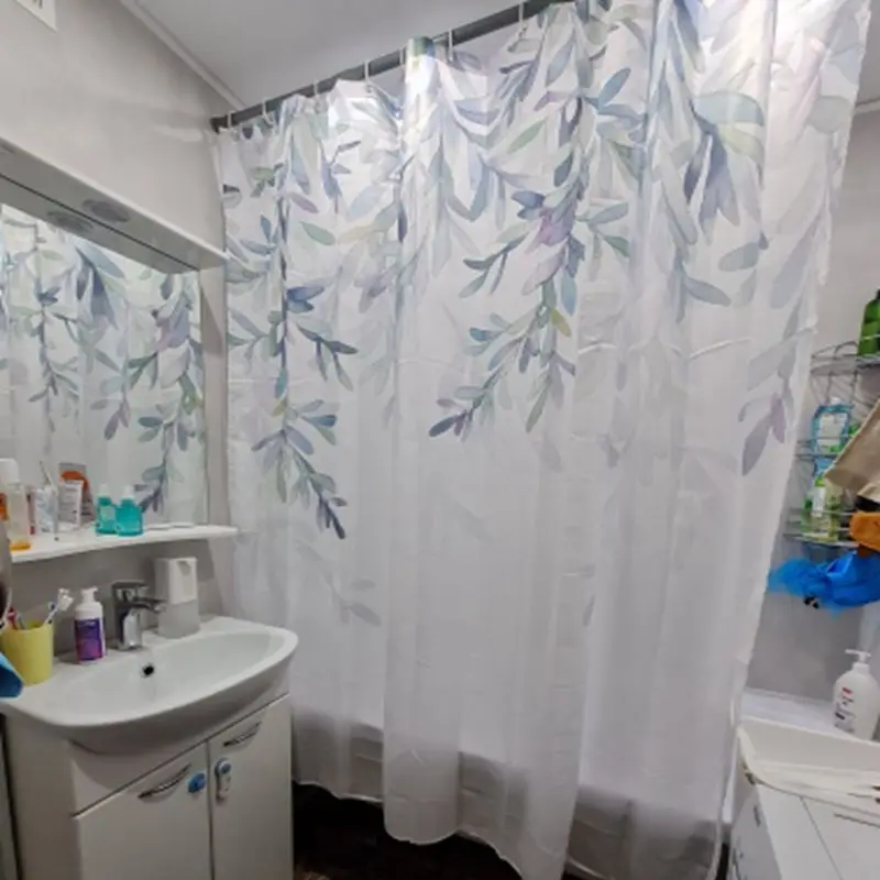 Tropical Green Plants Leaf Shower Curtains Romantic Abstract Style Bohemia Curtains Waterproof Polyester Bathroom Bath Curtain