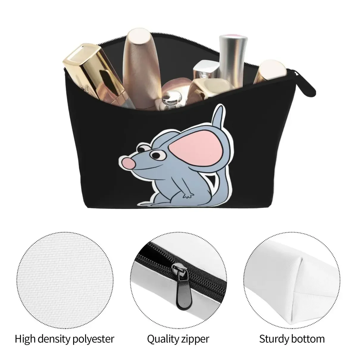Tutter Bear In The Big Blue House Simple Women Cosmetic Bags Travel Makeup Organizer Pouch Toiletry Storage Dopp Kit Case