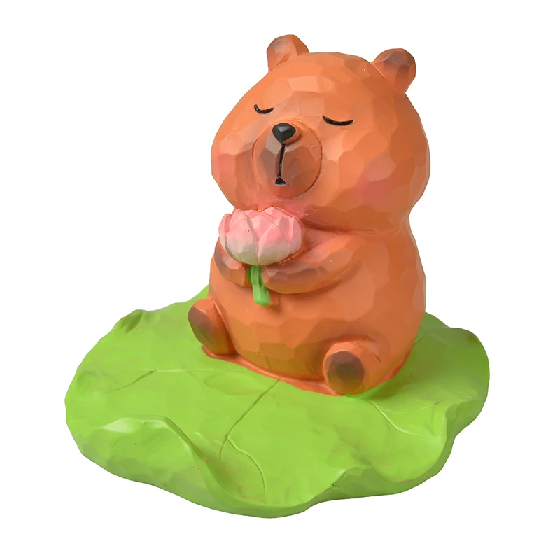 Hot Sale Capybara Figure Desktop Decorative Ornaments Can Be Used As Phone Stands Cute Kawaii Capybara Figure Model Doll Toys