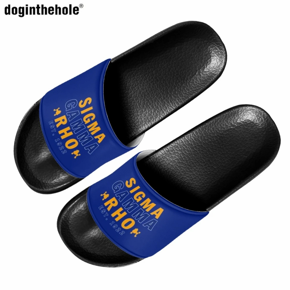 

Doginthehole Fashion New Women's Slippers Casual Home Non-slip EVA Flat Slippers Hot Sigma Gamma Rho Sorority Beach Sandals