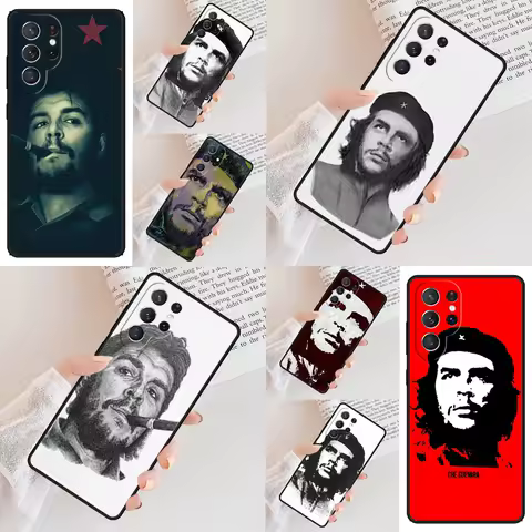 che guevara Smoking Cigar Phone Case For Samsung Galaxy S24 S23 S22 S21 Ultra S10 Note 10 Pro S20 Plus FE S9 S8 Cover