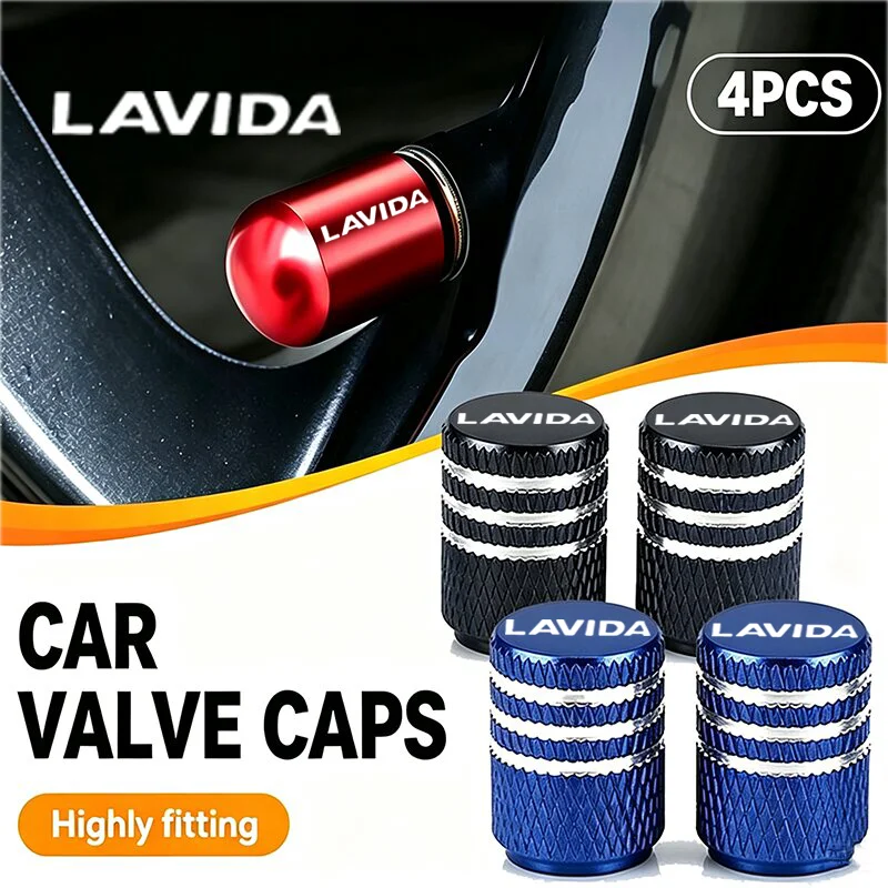 4PCS Alloy Car Tire Rim Wheel Anti-dust Air Valve Caps for Volkswagen LAVIDA Logo Caddy Jetta Polo Beetle PASSAT Sharan T-cross