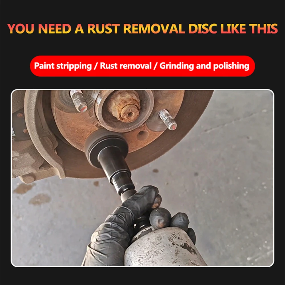 

1 комплект, щетка для удаления ржавчины в ступице колеса, инструмент для удаления ржавчины в ступице тормозного диска для автомобиля, очиститель шпильки колеса, полировка