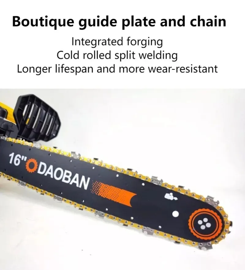 Portable 16″ Electric Chain Saw 1800W Logging Saw Chain Saw Cutting Machine Household Woodworking Chainsaw Pruning 220V