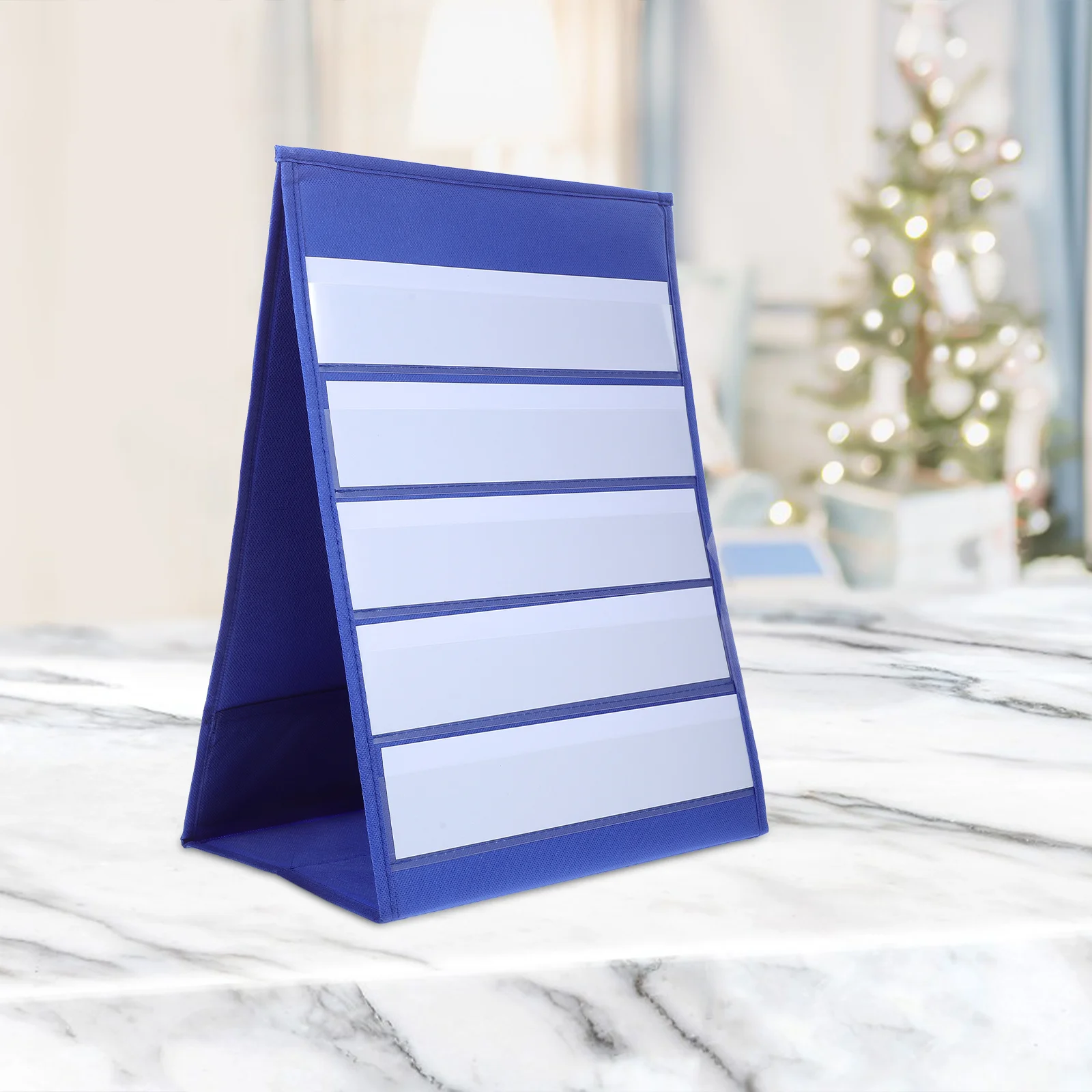 

20pcs 43X33Cm Teaching Display Pocket Chart Self-Standing Desktop Calendar For Classroom Word Sorting Sentence Building