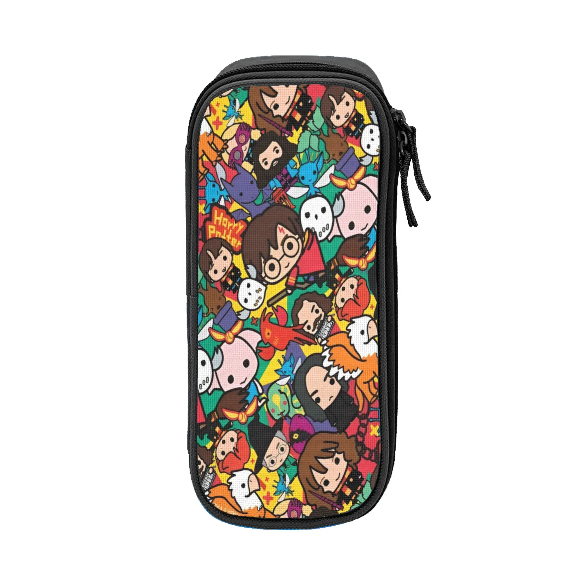 Large-capacity Pencil Pouch H-HP-P Harrys Potters Merch  Double Layer Pencil Box Girl Makeup Bags Gift