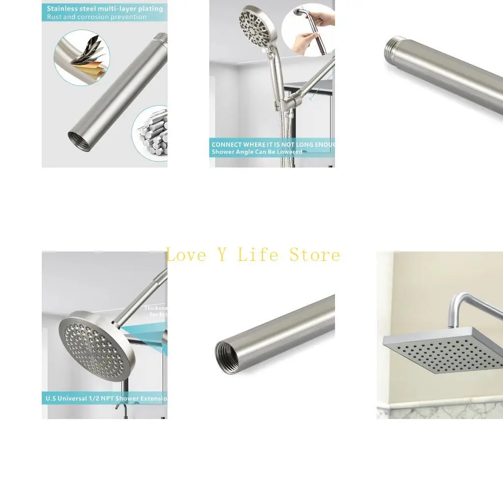 

L74C Стальной удлинитель душа.