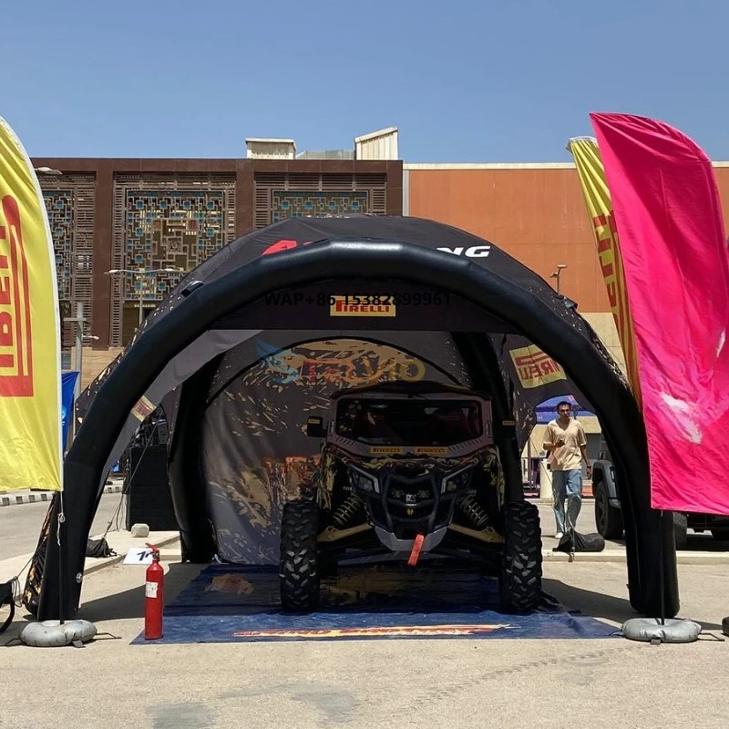 Multifunctional Rain Proof Inflatable Advertising Tent with Sun Visors for Car Dealerships Display Exhibition Commercial Booths