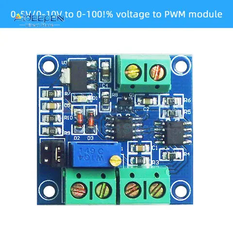1PCS 0%-100% to 0-10V PWM to Voltage Converter Module for PLC MCU Digital to Analog Signal PWM Adjustabl Converter Power Module