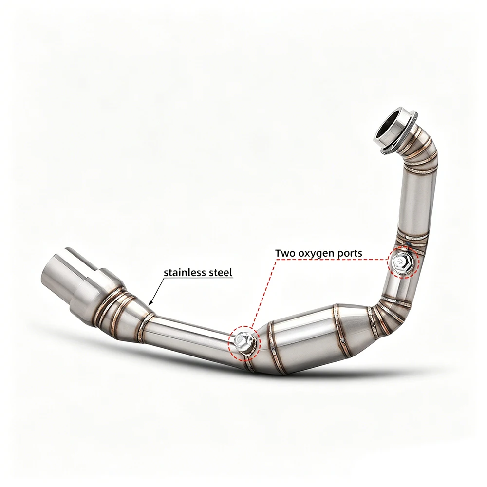 For DUKE 390 RC390 390ADV 2024 - 2026 Best Quality Motorcycle Full Exhaust System Stainless Steel Front Pipe Slip On