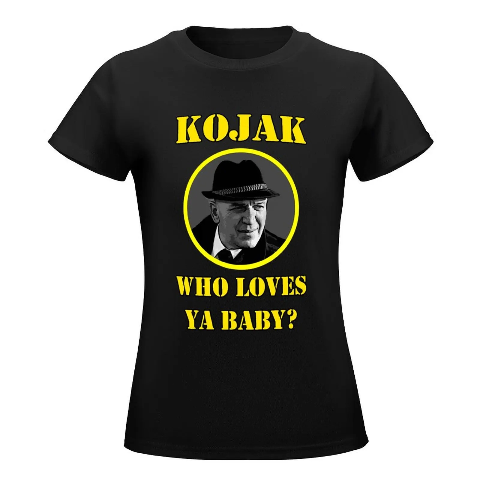 Kojak 70s series T-Shirt plain animal prinfor oversized summer top t shirts for Women