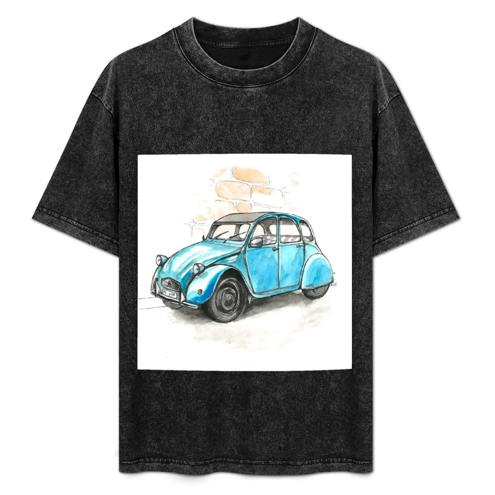 

Синяя футболка Citroen 2CV, кавайная одежда для мальчика, мужская футболка на заказ, роскошная мужская одежда