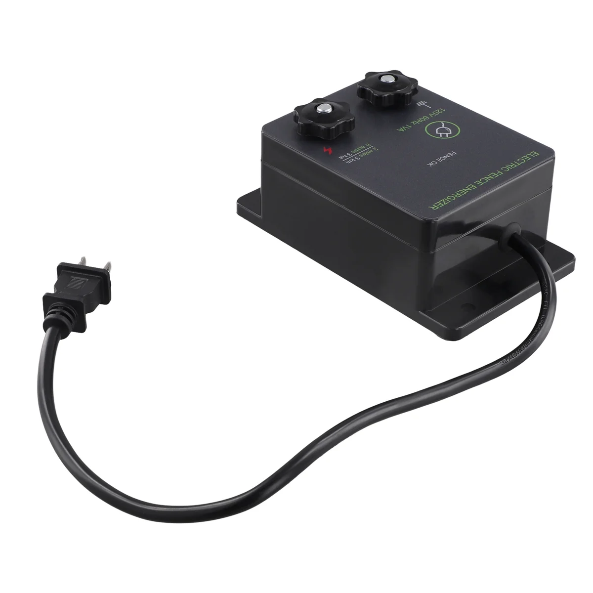 

A72P 2-Mile Electric Fence Energizers for Wild Animals Intruding Output Voltage 5000 V 0.1Joule US Plug