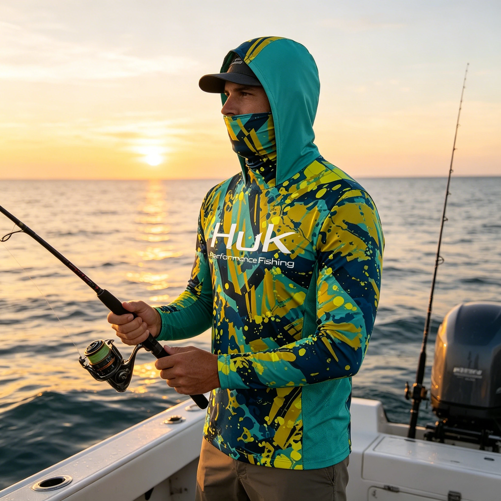 

Fishing Gear New Hoodie Fishing Apparel Summer Outdoor Long Sleeve Hooded T-Shirt UV Protection Breathable Angling Clothing