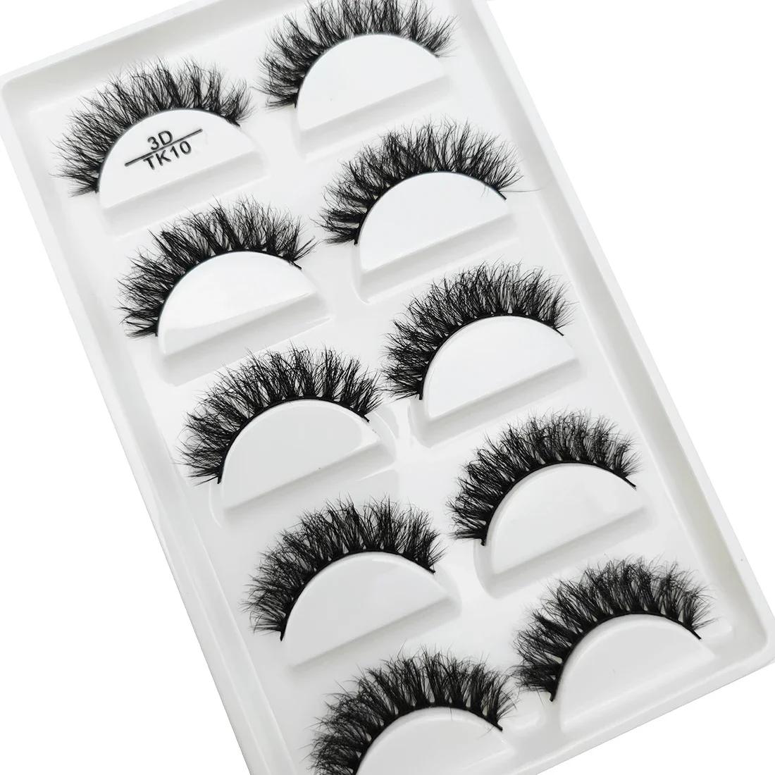 New 5 Pairs Natural False Eyelashes Makeup 3D Fluffy Faux Lashes Mink Eyelash Fake Eye Lashes Make Up Beauty Tools New Natural