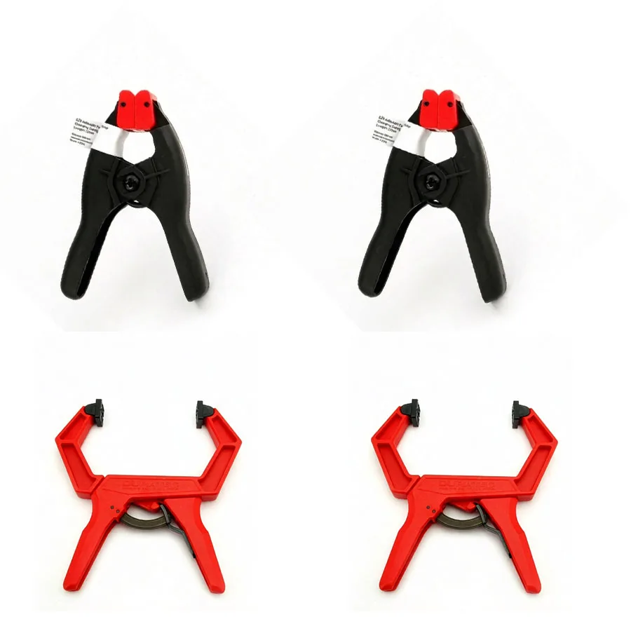 4.5 Inch 829 Plastic Spring Clamp 1-19KG Clamping Force 30mm Opening A Type Hand Clip for Woodworking Photography DIY