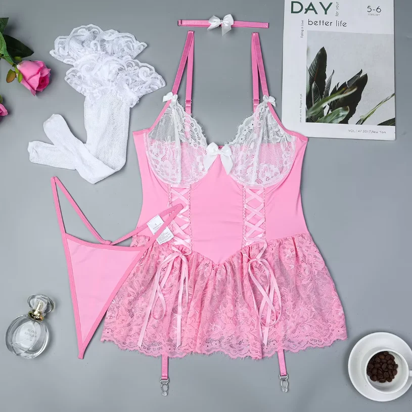 

Женский сексуальный кружевной экзотический комплект, тонкий прозрачный комплект нижнего белья, комплект с бюстгальтером, элегантный женский комплект микро-бикини, стринги, бюстгальтер и трусики, экзотическая одежда