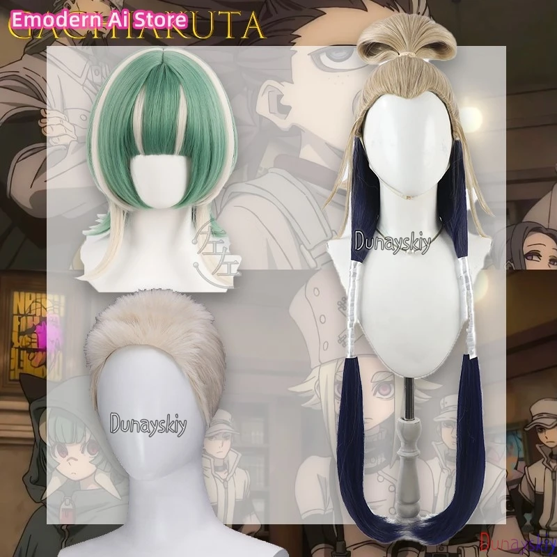 Tamzy Tam Cosplay Perücke Pony Zweifarbiger Stil Guita GACHIAKUTA Anime Outfit Hochwertige Semiu Halloween Perücke Party Rollenspiel Cos