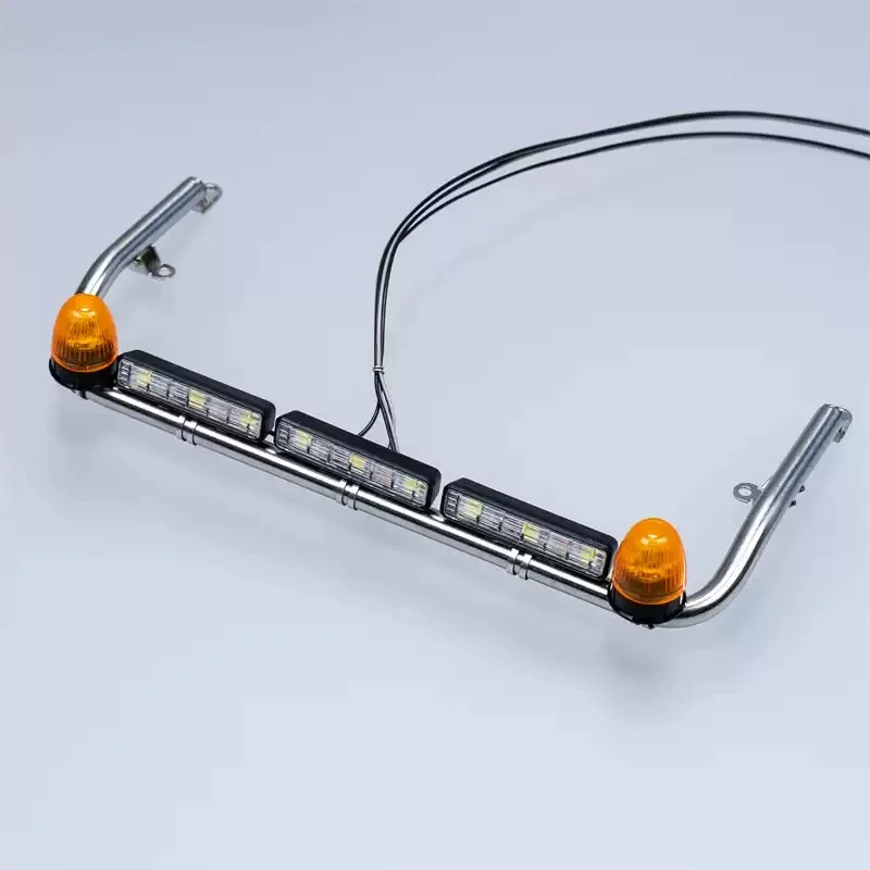 Lámpara giratoria RC de 360 grados para 1/14 Tamiya RC SCANIA 770S BENZ MAN VOLVO luz de advertencia camión volquete Control rem