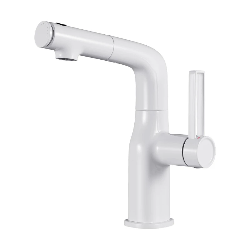 

Water gushing lift pumping, pull splash-proof basin faucet, bathroom hot and cold face wash basin, bathroom cabinet faucet