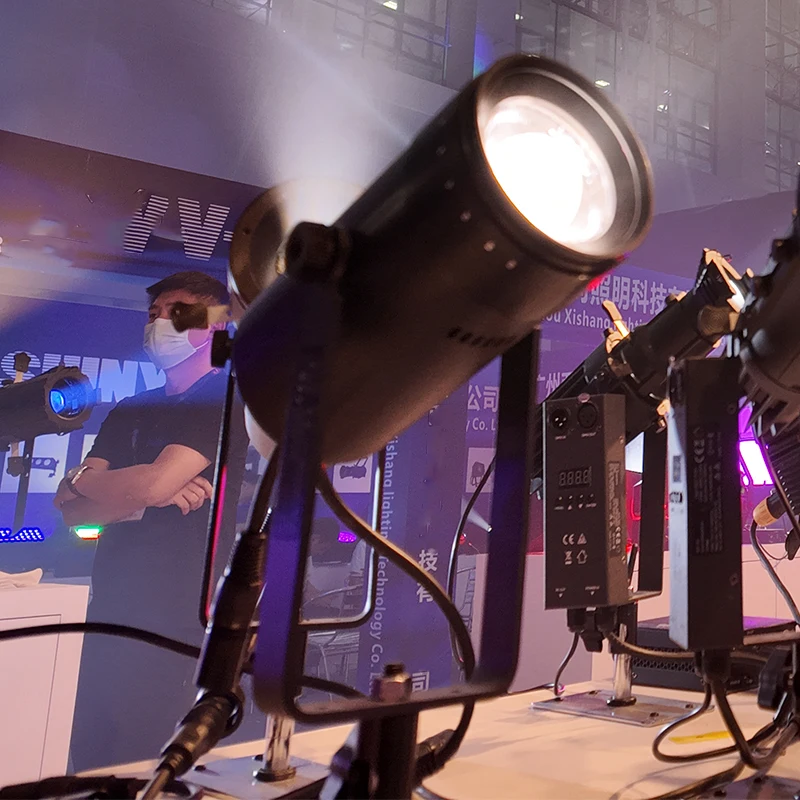 

50W Warm Cool White 2in1 or RGBL 4in1 DMX LED Mini Fresnel Spotlight Theater Museum 10°-60° Manual Zoom Barndoor Stage Lighting