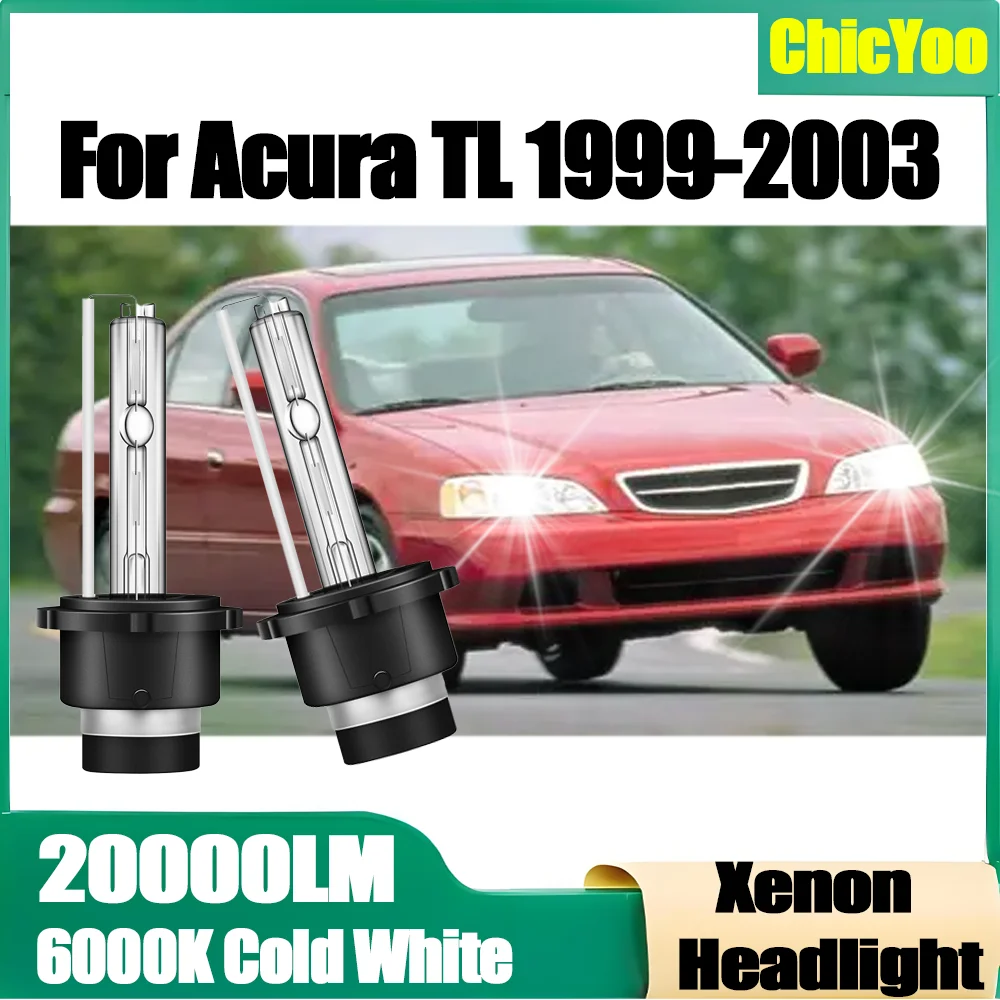 

2PCS D2S Xenon Headlight Canbus No error 20000LM High Power 6000K White Super Bright Xenon Car Lights 12V For Acura TL 1999-2003