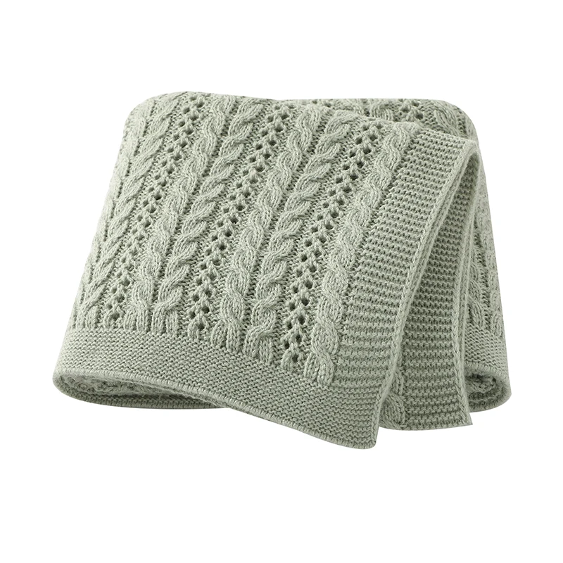

Baby Blankets Super Soft Knitted Newborn Infant Kids Boys Girls Swaddle Wrap Quilt for Stroller Basket 90*70cm Children Cellular