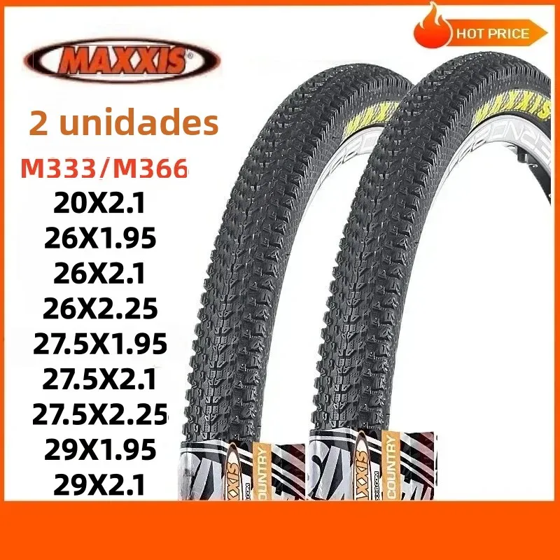 2 Neumáticos MAXXIS para Bicicleta de Montaña MTB, 26x1.95, 26x2.1, 27.5x1.75, 27.5x1.95, 26x2.1, 27.5x2.1, 29x2.1, Varios Tamaños