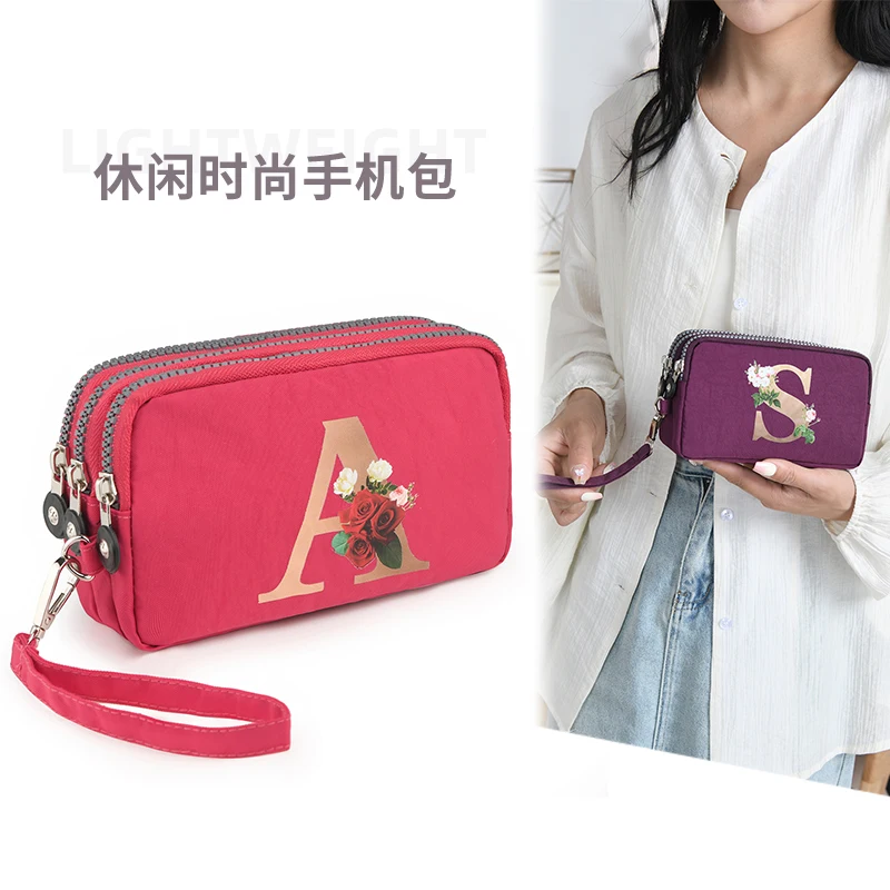 Ladies' wallets, long hand-held bags, simple women's wallets, mobile phone cases, large-capacity card cases, coin purges