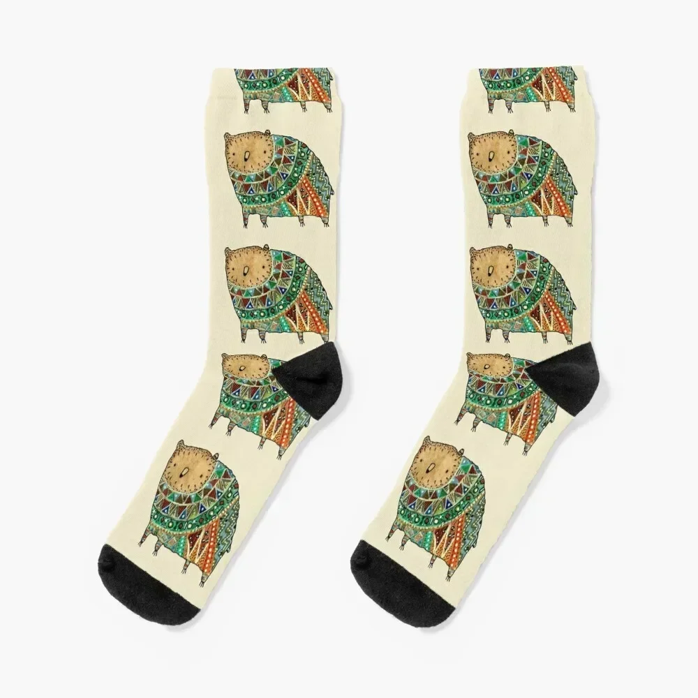 Aztec Bear Socks funny gift Children's Man Socks Women's