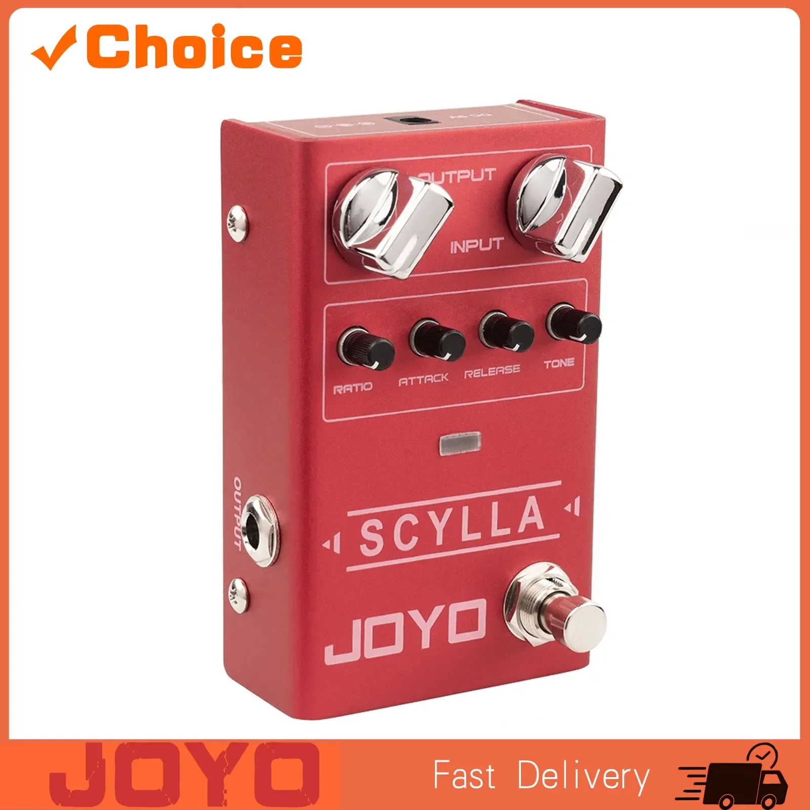 SCYLLA Bass Compression Effect Pedal Low Noise High Dynamic Control Range Studio-grade Electric Bass Effect Pedal