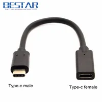 USB-C USB 3.1 Type C Male To Female Extension Data Cable For Macbook Tablet 20cm Type-c Extension Cables