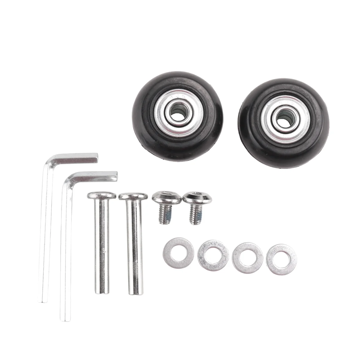 Repair bearing2 Sets of Luggage Suitcase Replacement Wheels Axles Deluxe Repair Tool OD 35mm